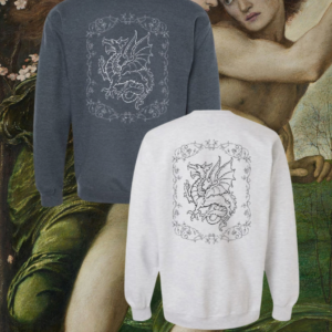 Dragon with Renaissance Border Sweater